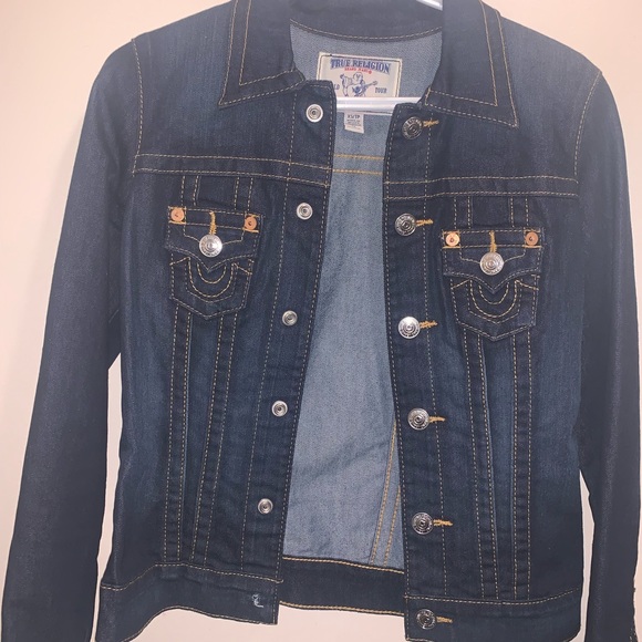 TRUE RELIGION TRUCKER JEAN JACKET - Picture 1 of 4